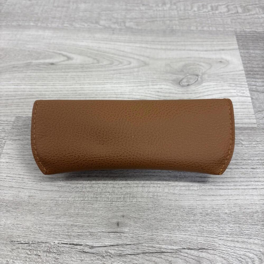 ☀️ Ray Ban Brown 🕶 Sunglasses Snap Case And Gray Cleaning Cloth - Picture 3 of 7